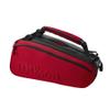 Wilson Tour 9PK CLASH V2.0 Tennis Badminton Racket Bag, Super Red (WR8016401001) view 1