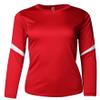 Epic Girl's Style Long Sleeve Cooling Red/White Volleyball Jersey L view 4