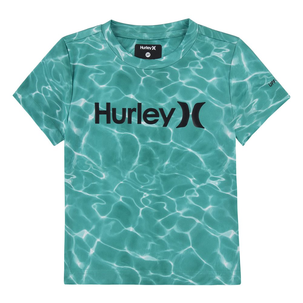 Hurley Boys' Rash Guard Shirt, Hyper Jade, 4