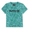 Hurley Boys' Rash Guard Shirt, Hyper Jade, 4 view 1