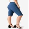 Roaman's Women's Plus Size Comfort Stretch Bermuda Jean Short - 40 W, Medium Stonewash view 3