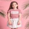 7th Birthday Girl Shirt 7 Years Old Seven Outfit Seventh Tshirt Gift Girls top 7 (Mauve, 7 Years) view 2