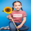 7th Birthday Girl Shirt 7 Years Old Seven Outfit Seventh Tshirt Gift Girls top 7 (Mauve, 7 Years) view 4