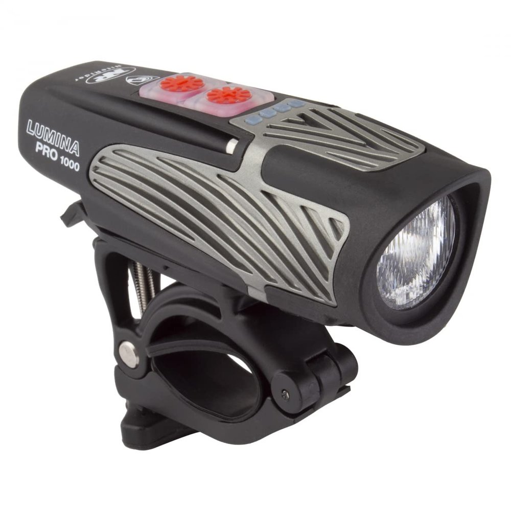 NiteRider Lumina Pro 1000 Front Bike Light Rechargeable MTB Road Commuter Bike Light Powerful Lumens Water Resistant Bicycle Headlight LED Front Light Easy to Install Cycling Safety