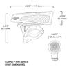 NiteRider Lumina Pro 1000 Front Bike Light Rechargeable MTB Road Commuter Bike Light Powerful Lumens Water Resistant Bicycle Headlight LED Front Light Easy to Install Cycling Safety view 2