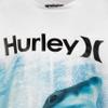 Hurley Boys' UPF 50+ Rash Guard Swim Shirt, White/Shark, X-Large view 3