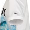 Hurley Boys' UPF 50+ Rash Guard Swim Shirt, White/Shark, X-Large view 4