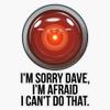 Hal Bumper Sticker Vinyl Decal 5" view 1