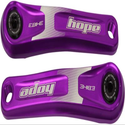 HOPE eBike Crankset - 165mm, ISIS, Standard Offset, Purple