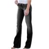 Women's Mid-Rise Bootcut Jeans Juniors Butt Lift Push Up Mid Waist Boot Leg Jeans Stretch Curvy Slims Denim Trousers view 1