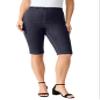 Roaman's Women's Plus Size Comfort Stretch Bermuda Jean Short - 34 W, Indigo Wash view 1