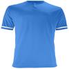 Epic Boy's Two-Button Henley Short-Sleeve Blue Baseball & Softball Jersey L view 1