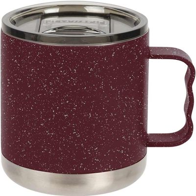 FIFTY/FIFTY 15oz - Brick Red Speckled Camp Mug with Slide Lid