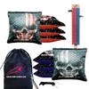 CornholeGamesUSA Pro Cornhole Bags Set of 8 Regulation - Professional Cornhole Bags for Tournament Play, Slick n Stick Bean Bags for Cornhole, Corn Hole Bags Regulation Set of 8- Made in USA view 1