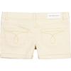 Calvin Klein Girls' Jean Shorts, Stretch Denim, Boyfriend Fit, Mid to High Rise, Seed Pearl/Cuff, 12 view 2