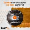 Play 9 Weighted Softballs for Pitching (Leather Set of 4) Size of Softballs view 3