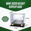 Collection Supplies Deluxe Acrylic Mini Helmet Display Holder | Mini Football Helmet Display Case with Mirrored Back & Gold Risers to Protect The Helmet | Clear UV Protection | No Assembly Required view 4