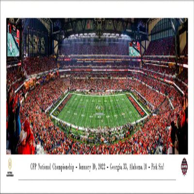 Georgia Bulldogs, 2021 National Champions, Pick Six - Unframed 40 x 13.5 Poster by Blakeway Panoramas