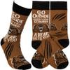 Primitives by Kathy Go Outside Worst Case ScenarioA Bear Gets You Socks view 1