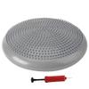 GOMMER Inflatable Yoga Massage Mat Yoga Balance Disc Massage Pad Cushion Mat Round Inflatable Ball Durable Universal Sports Gym Fitness for Bodybuilding (Color : Grey with Pump) view 1