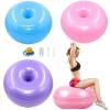 GOMMER Yoga Doughnut Stability Exercise Ball Childbirth Yoga Ball Pilates Training Home Fitness Equipment Pilates Balance Ball for Bodybuilding (Color : 55cm Blue) view 2