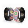 GOMMER PU Color Printing Yoga Wheel, Open Back, Rear gerster, Professional Beginner Stovepipe Yoga Ring, Pula Racing Auxiliary Tool for Bodybuilding (Size : Red Flower PU) view 3