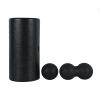 GOMMER 3/5pcs Yoga Massage Roller&Fitness Ball Foam Roller Set for Back Pain Self-Myofascial Treatment Pilates Muscle Release Exercises for Bodybuilding (Color : Black 3PCS) view 1