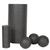 GOMMER 4pcs Yoga Massage Roller & Fitness Ball Foam Roller Set for Back Pain Self-Myofascial Treatment Pilates Muscle Release Exercises for Bodybuilding (Color : Black) view 2