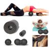 GOMMER 4pcs Yoga Massage Roller & Fitness Ball Foam Roller Set for Back Pain Self-Myofascial Treatment Pilates Muscle Release Exercises for Bodybuilding (Color : Black) view 4