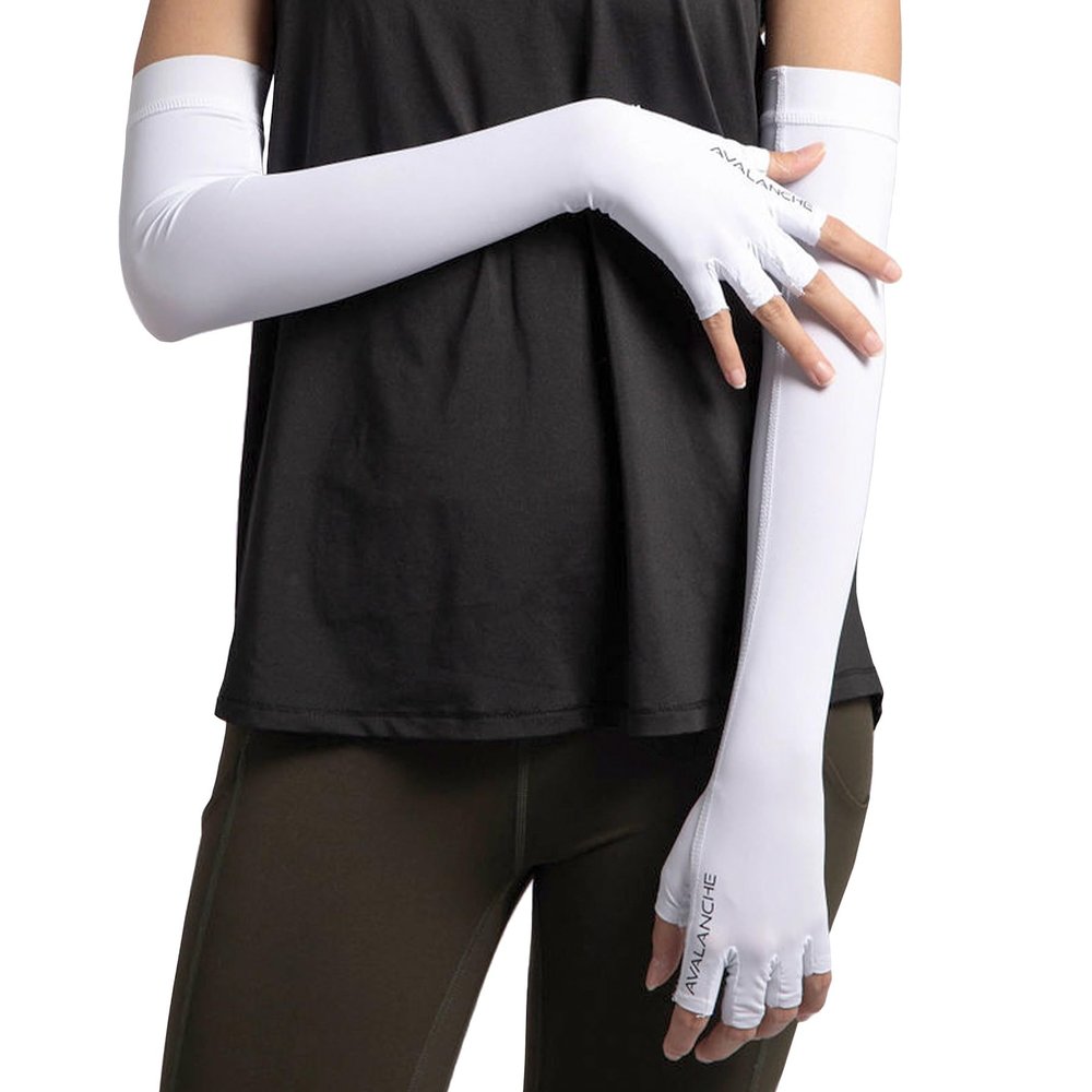 AVALANCHE Compression Arm Sleeves for Men & Women - Moisture Wicking, UV, Cooling, Warming, Protection Arm Sleeves for Sports, Running (Small)
