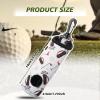 Chivao 4 Pieces Golf Tee Holder Golf Ball Carry Bag Pouch Ball Holder Keychain Belt Clip Gifts Accessories(Vivid Color,Golf) view 2