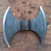 WARRIORS OUTFIT Double Pointed Axe Weapon Large and Heavy Elongated Warrior Viking Costume Battle Edge Adult Premium Collectible Gift by OUTFIT, Black, Length : 8.5 Inch (ICW Blades-0022) view 4