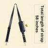 Hell Blues Genuine Leather Black Shoulder Strap Replacement Adjustable with Metal Hook for Messenger Briefcase Shoulder Duffel Laptop Bag view 4