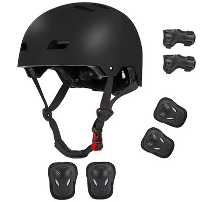 Kids Bike Helmet for 3-5-8-14+ Age Girls and Boys, Kids Helmet with Knee Pads Elbow Pads Wrist Guards,Ventilation Multi-Sport Scooter Roller Skate Rollerblading Skateboarding Climbing Cycling