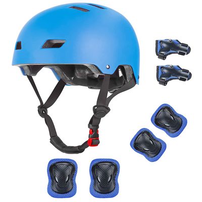 Kids Bike Helmet for 3-5-8-14+ Age Girls and Boys, Kids Helmet with Knee Pads Elbow Pads Wrist Guards,Ventilation Multi-Sport Scooter Roller Skate Rollerblading Skateboarding Climbing Cycling