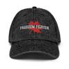 Freedom Fighter Canada Maple Leaf Canadian Freedom Vintage Cotton Twill Cap Black view 1