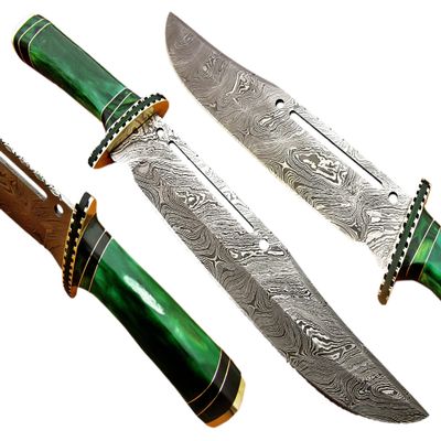 Custom handmade Fixed Blade Hunting Rambow Bowie Knife