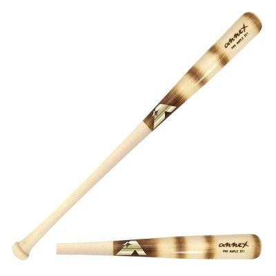 Annex Model 271 Maple Wood Baseball Bat (Natural Handle/Striped Barrel, 34-Inch/32-Ounce)