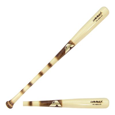 Annex Model 271 Maple Wood Baseball Bat (Striped Handle/Clear Coat Barrel, 34-Inch/32-Ounce)