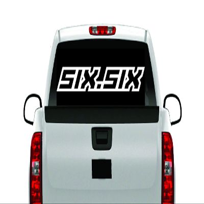 6.SIX 6.6 Banner Decal Sticker Diesel Truck Stacks 2500 3500