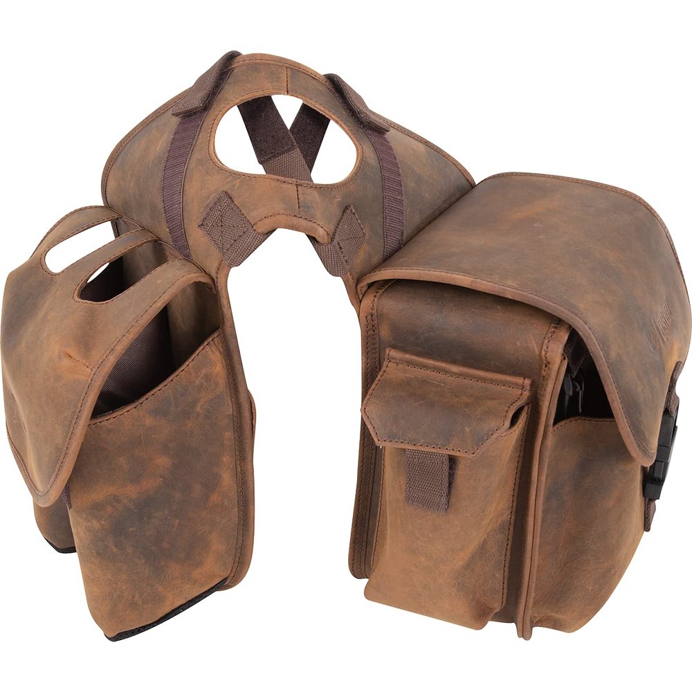 Cashel Company Distressed Leather Small Horn Bag Distressed Small