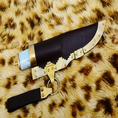 Custom handmade Damascus steel Fixed blade knife