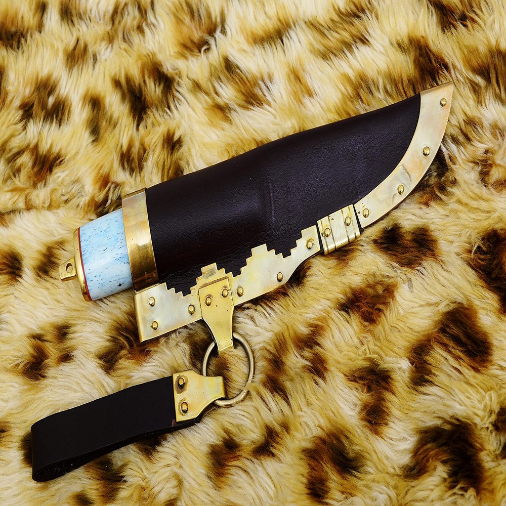 Custom handmade Damascus steel Fixed blade knife