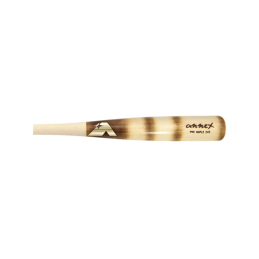 Annex Model 243 Maple Wood Baseball Bat (Natural Handle/Striped Barrel, 33-Inch/32-Ounce)