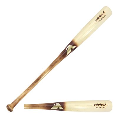 Annex Model 243 Maple Wood Baseball Bat (Flame Handle/Clear Coat Barrel, 32-Inch/31-Ounce)