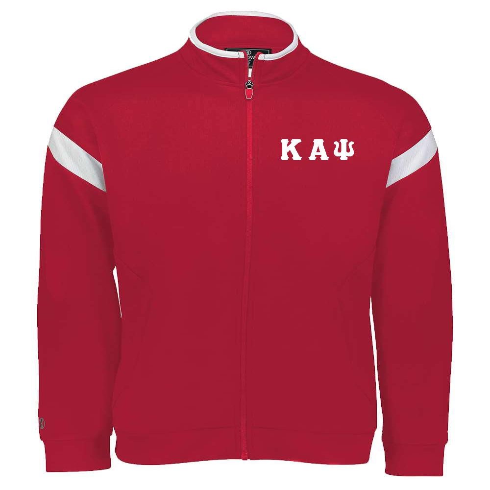Kappa Alpha Psi Limitless Full Zip Jacket (Medium, Red)