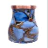 Ornate International Pure Copper Hammered Design Copper Water Bottle Pitchers And Bedside Carafes With Tumbler Water Bottle Storage With Lid 1000 ml (Marble) view 1