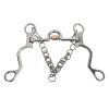 Pelham Bit, Style Copper Jointed Pelham Bit Fine Workmanship Carving Exquisite Design for Equestrian Performance for Horse Riding(130MM) view 1