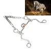 Pelham Bit, Style Copper Jointed Pelham Bit Fine Workmanship Carving Exquisite Design for Equestrian Performance for Horse Riding(120MM) view 3