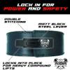 Arsa Fitness Weightlifting Adjustable Lever Belt for Men & Women Real Cow Hide Leather for Powerlifting Back Support Workout Deadlifts Squats 10MM Thickness 4" Width (MEDIUM) view 2
